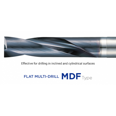Flat MultiDrill MDF - 可加工柱面的整体硬质合金钻头