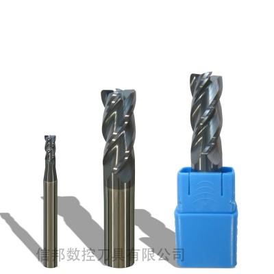 超微粒钨钢数控刀具45度铣刀圆鼻铣刀2-4（R0.2-R1)X4X50