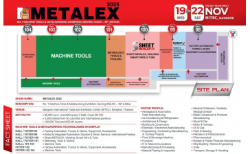 泰国曼谷国际机床、金属加工机械贸易展览会(METALEX)