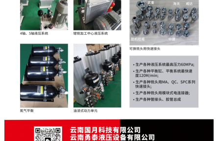 云南国月科技有限公司:专注液压系统、平衡缸及各类连接配