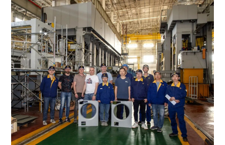 合锻智能全自动高速液压机冲压生产线欧洲项目圆满落地