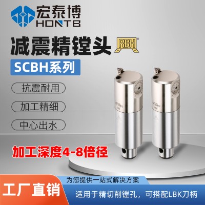 億錡RBH品牌SCBH合金减震微调8倍径精镗头中心出水接LBK刀柄镗刀