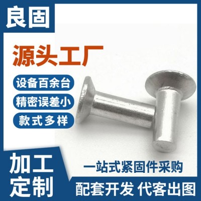 碳钢电镀锌心沉头铆钉 拉钉铆接紧固件非标异形螺丝工厂定做